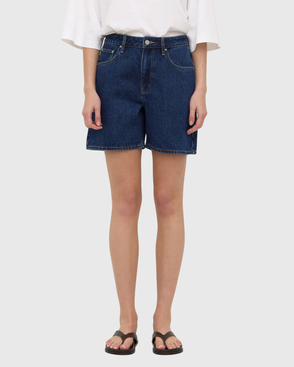 Mid Rise Vintage Denim Short Heritage Blue