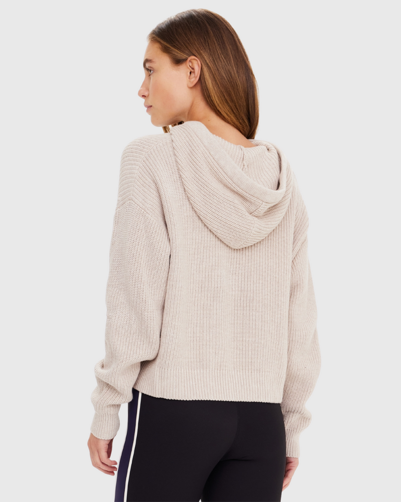 Dune Knit Hoodie Natural