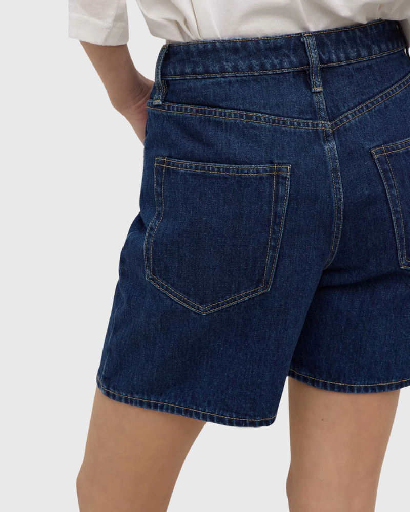 Mid Rise Vintage Denim Short Heritage Blue