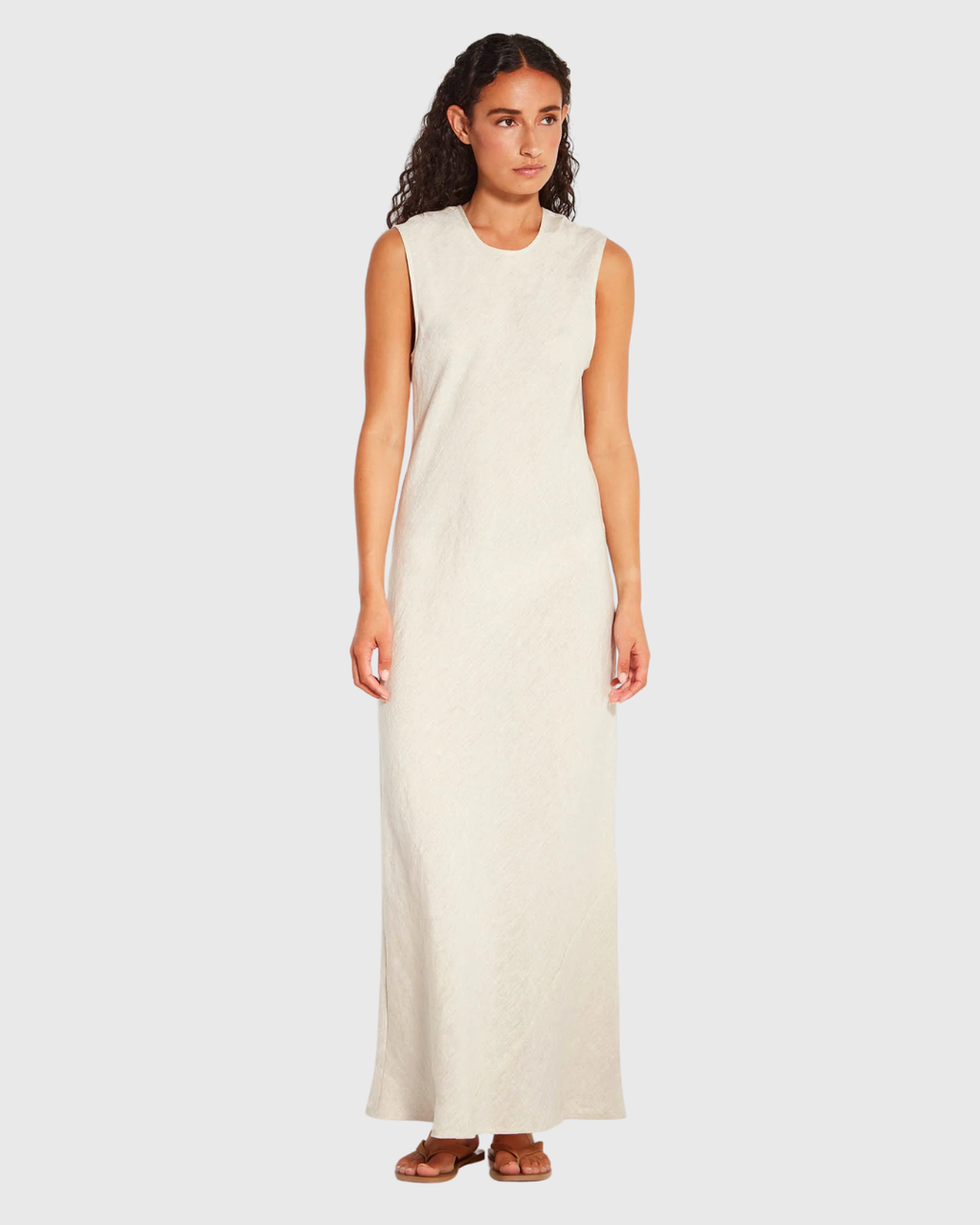 Fran Dress (Vintage Linen) Natural