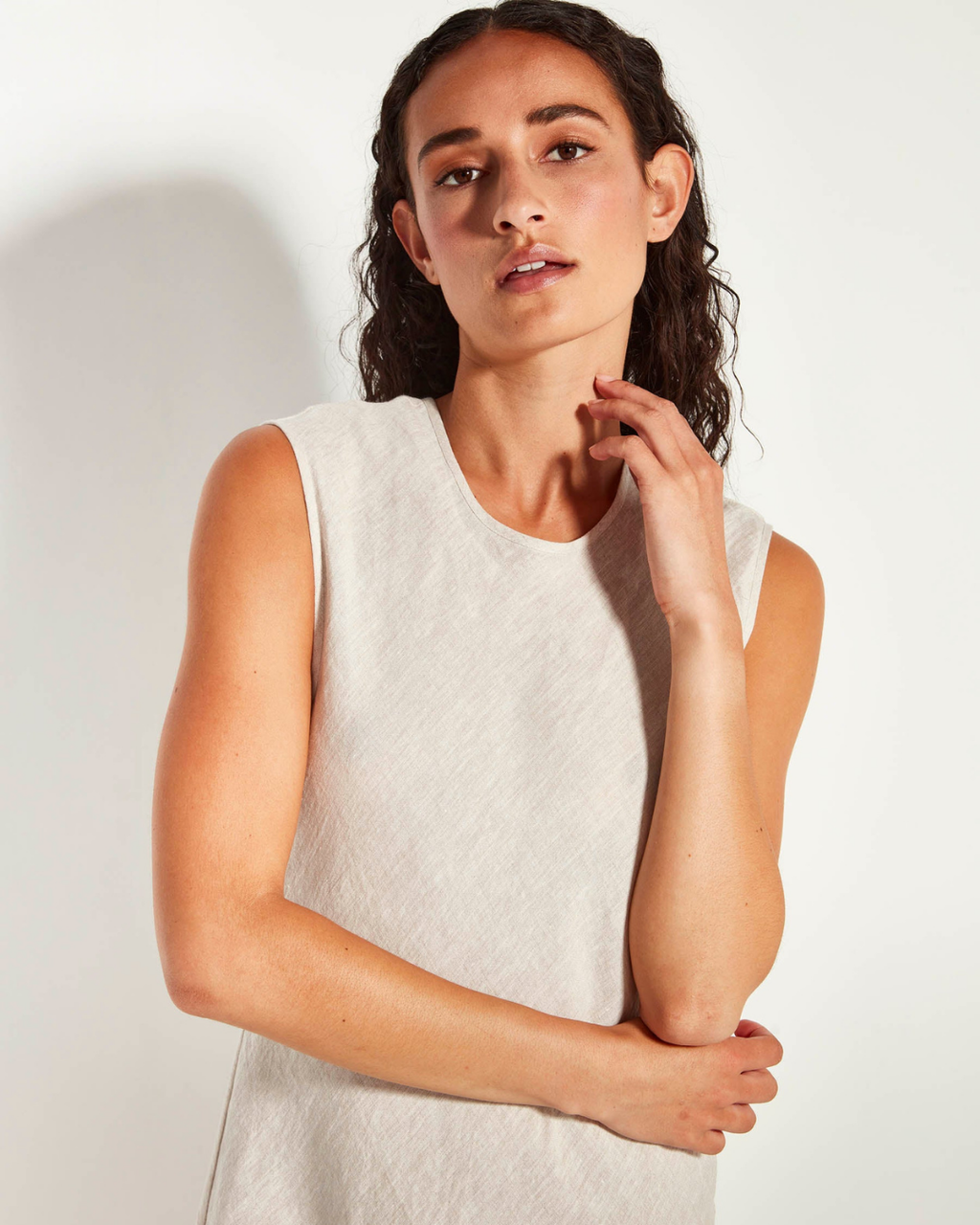 Fran Dress (Vintage Linen) Natural