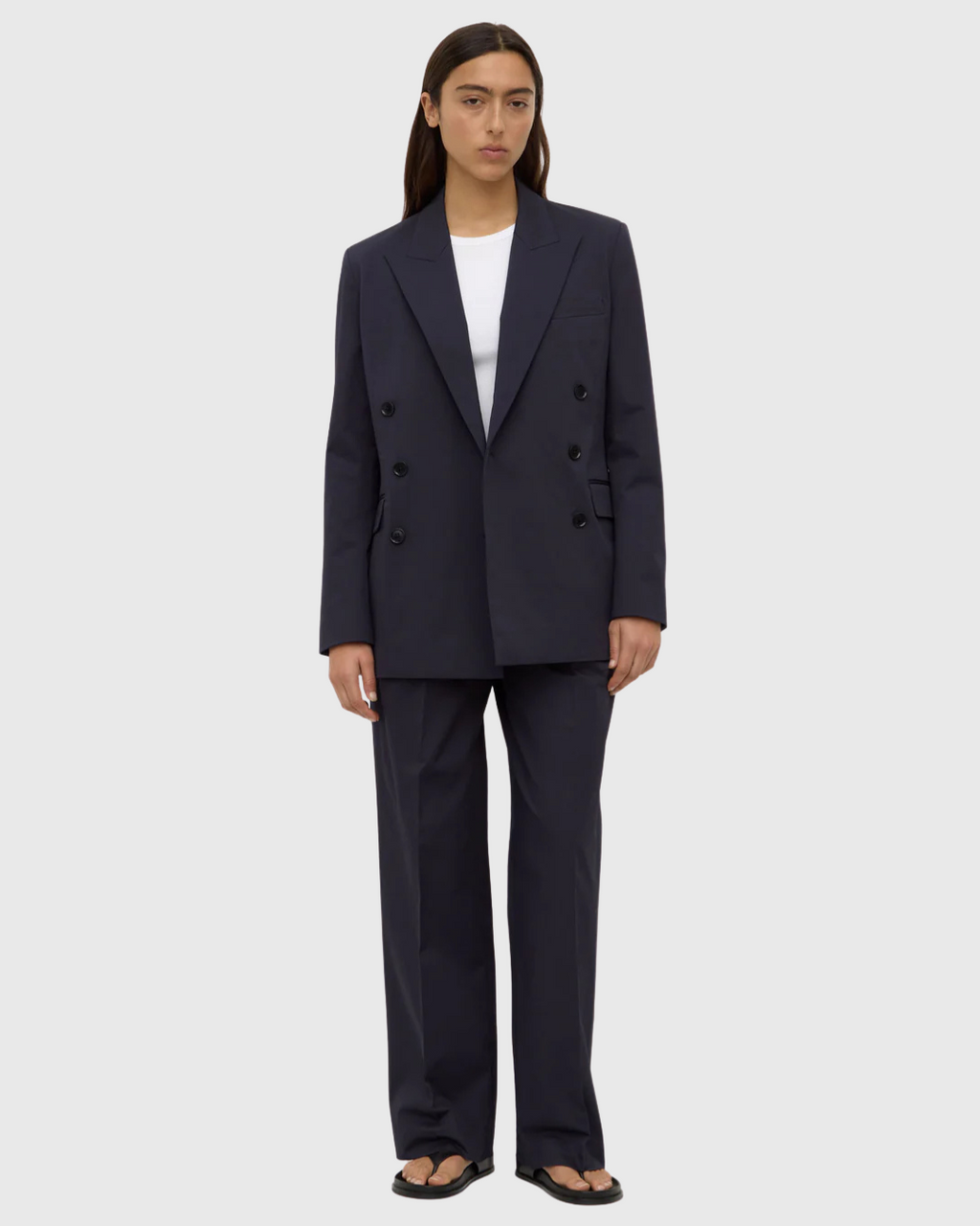Ellen Double Breasted Blazer True Navy