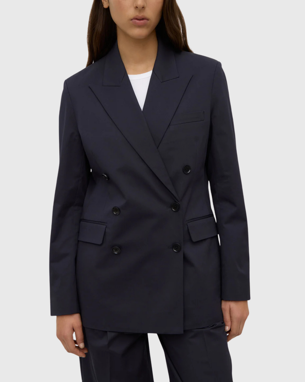Ellen Double Breasted Blazer True Navy