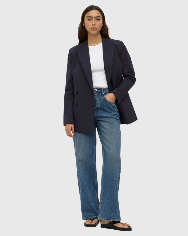 Ellen Double Breasted Blazer True Navy