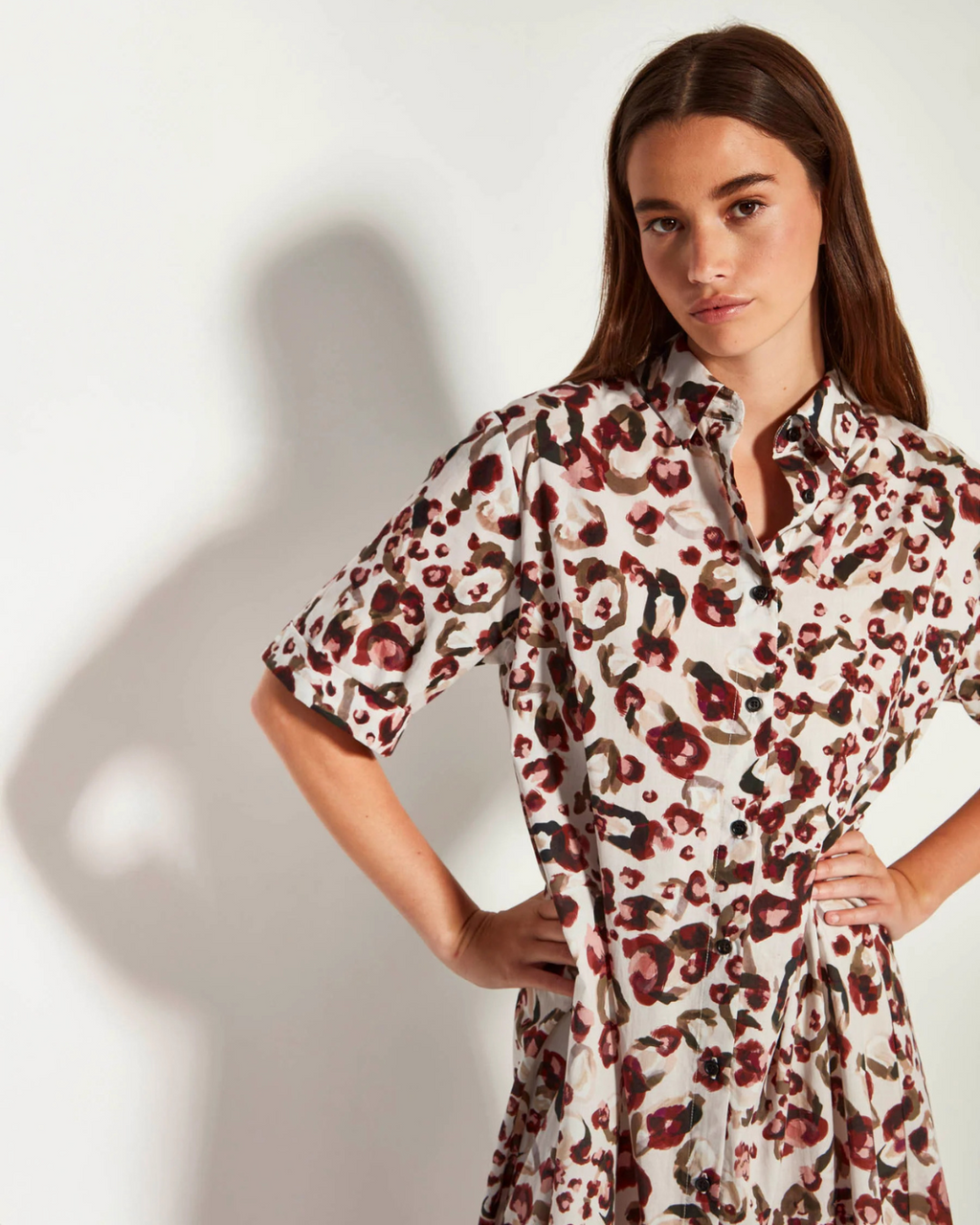 Isle Shirtdress (Leo Cotton) Savanna