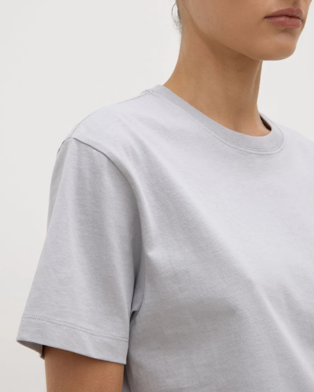Organic Base Tee Light Grey