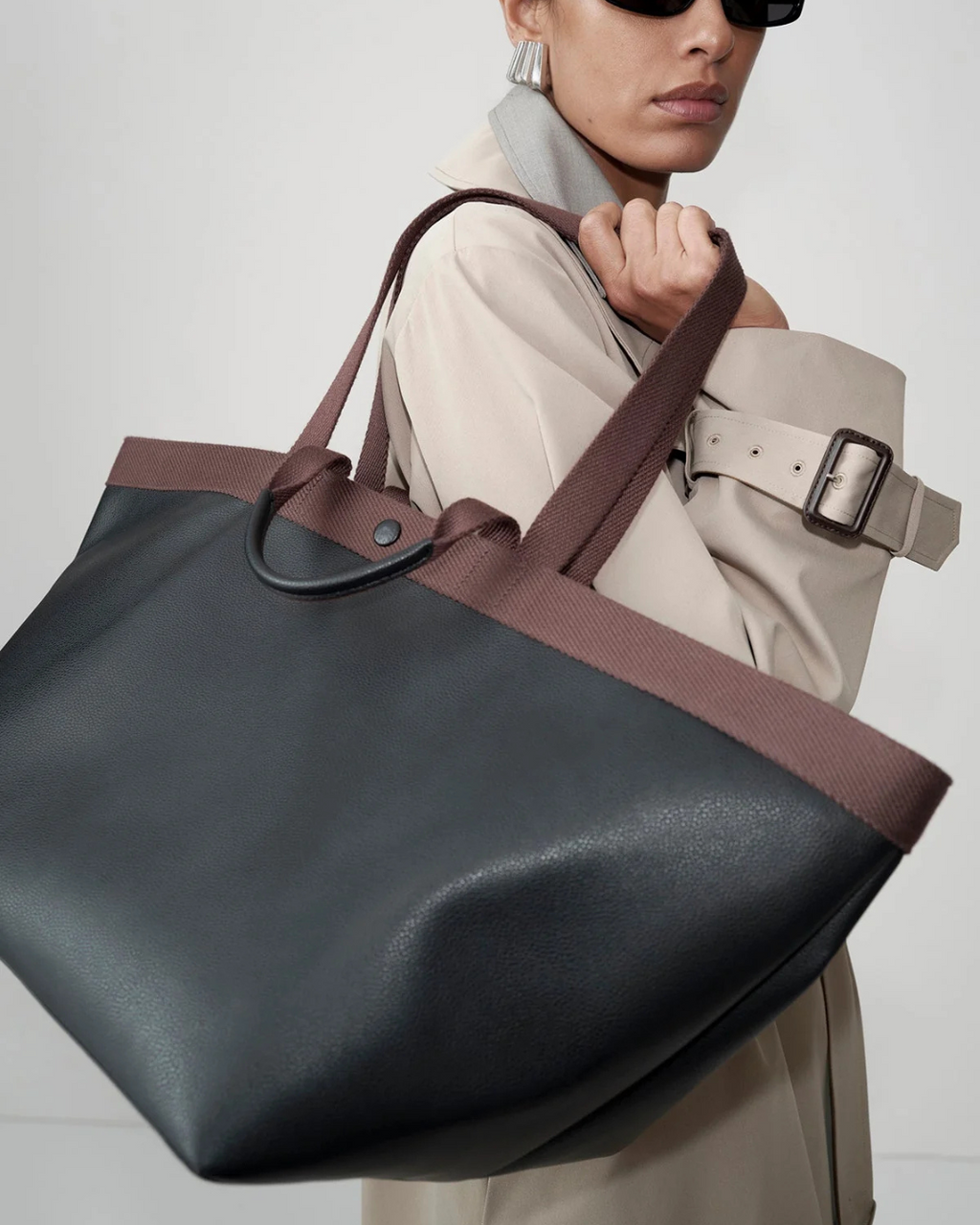 Soki Tote Black/Chocolate