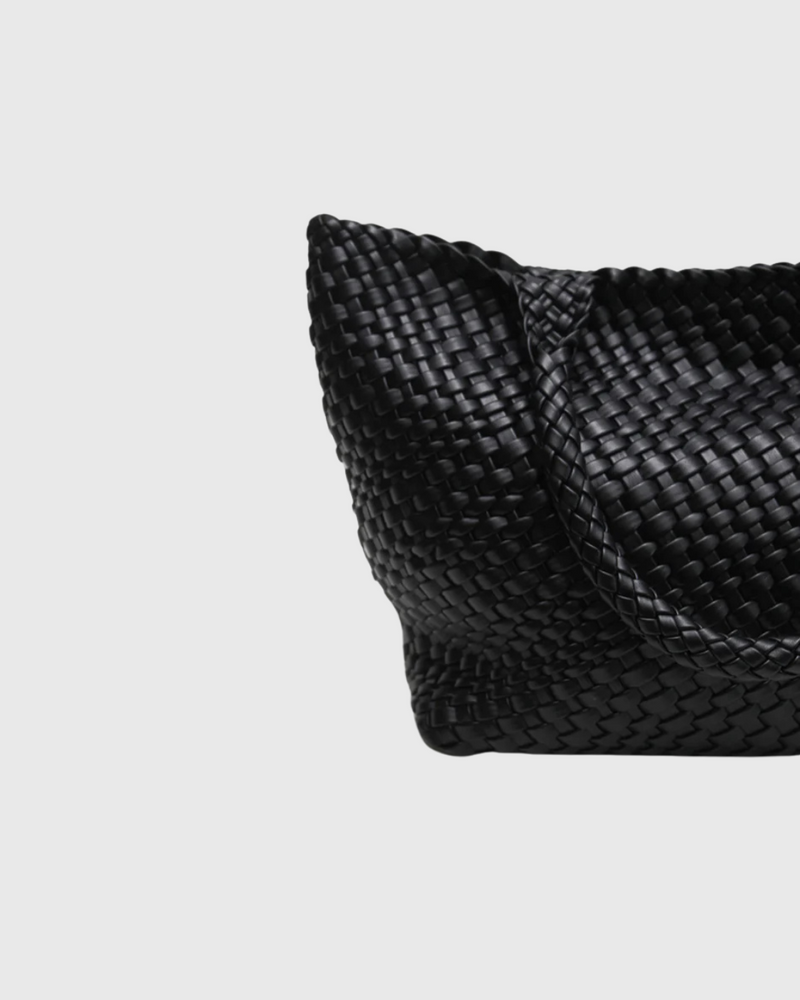 Woven Tote Black