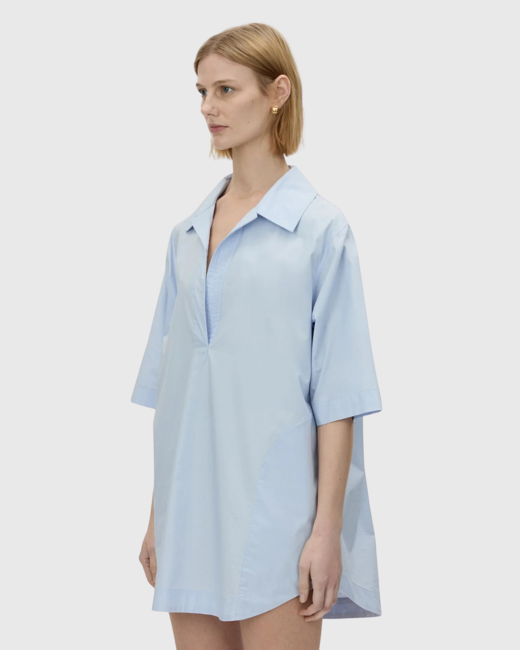 Cumulus Shirt Dress Light Blue