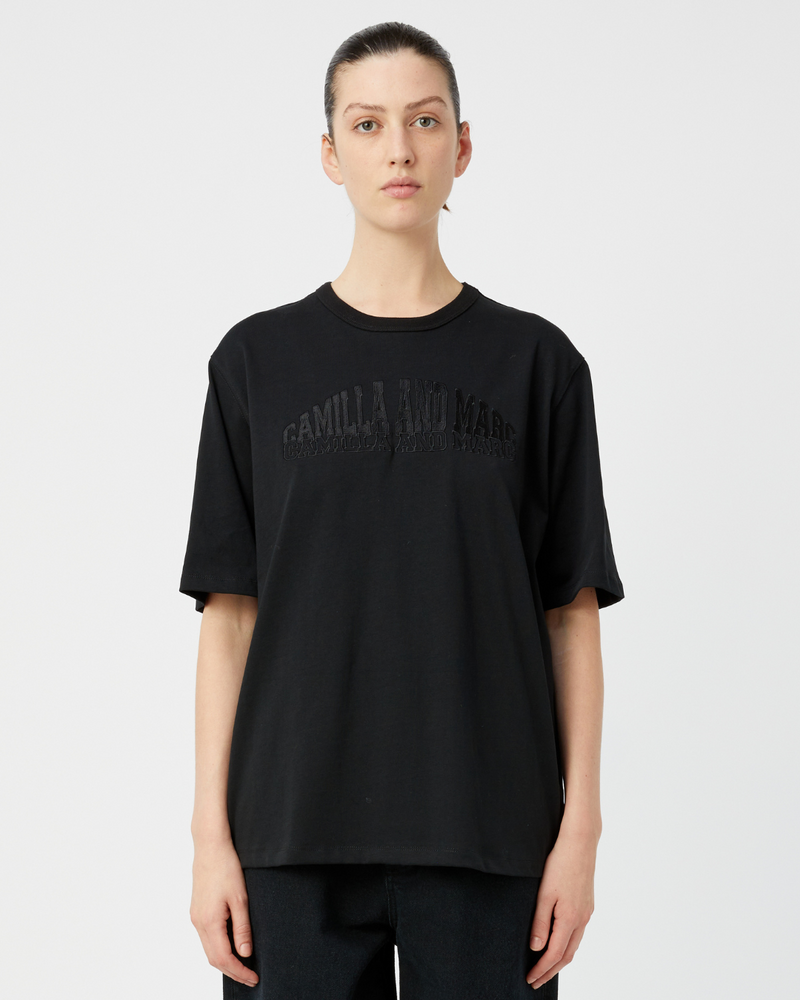 Liona Graphic Tee Black
