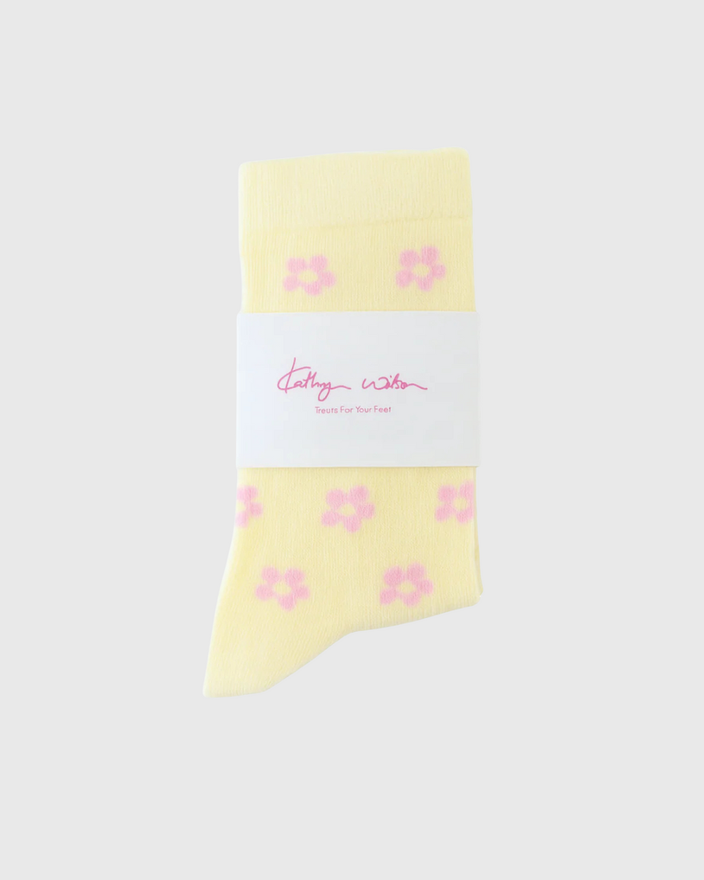 Petal Socks Yellow/Pink