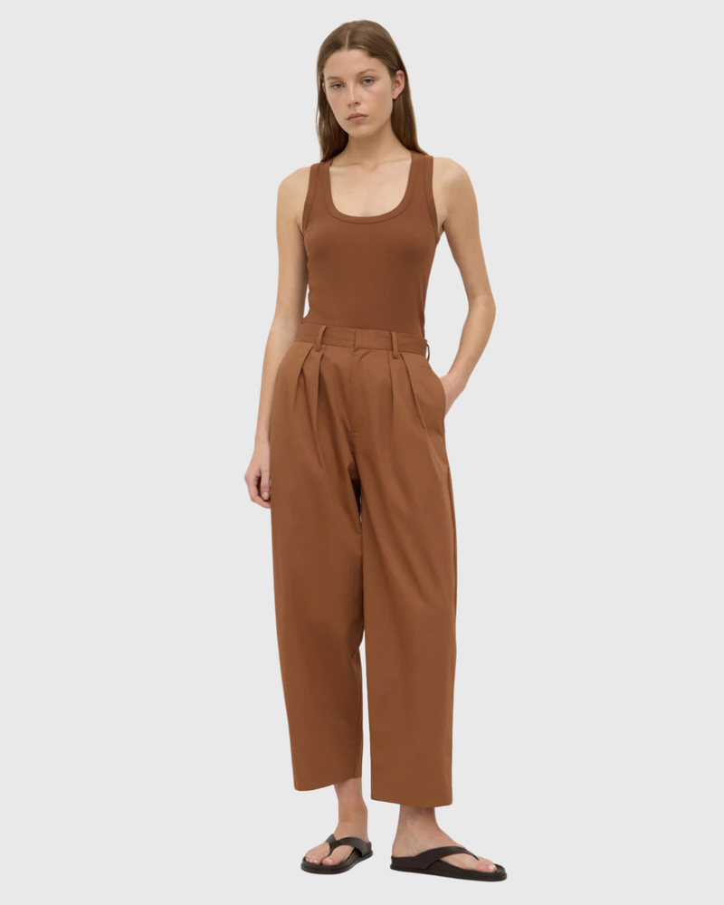 Geno Poplin Pant Earth