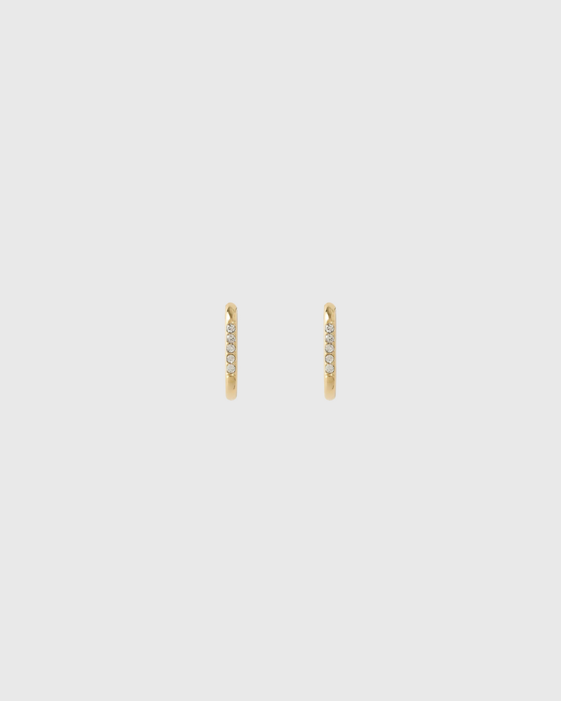 Diana Huggie Earrings Gold