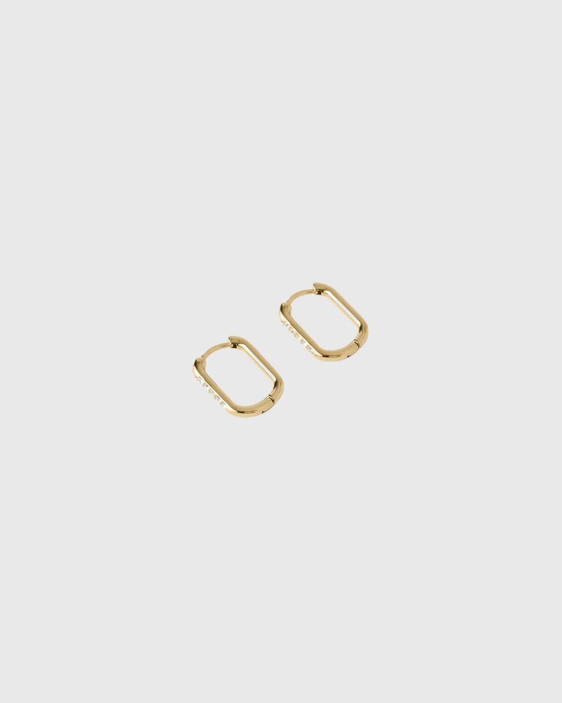 Diana Huggie Earrings Gold