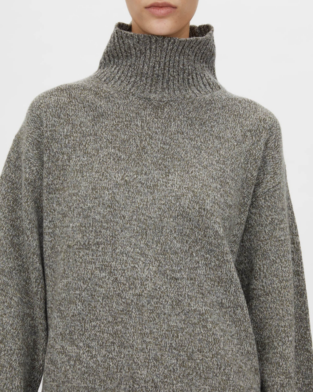 Breccia Knit Sweater Khaki Twill