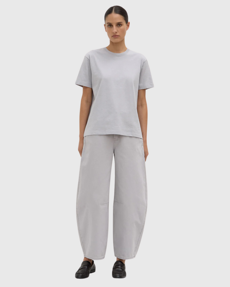 Organic Base Tee Light Grey