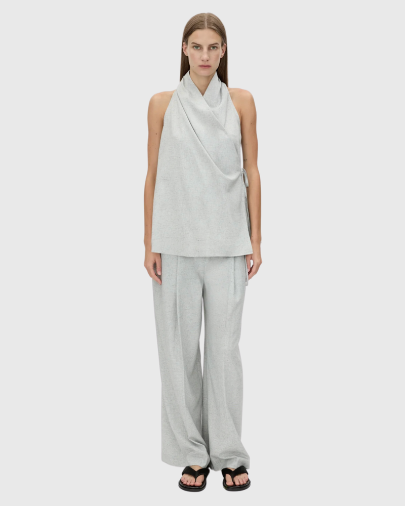 Alta Wrap Top Light Blue Marle