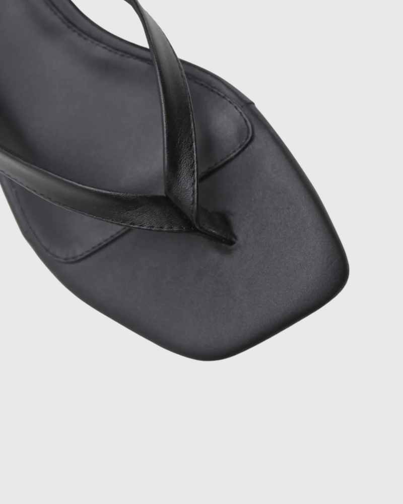 Square Toe Thong Black