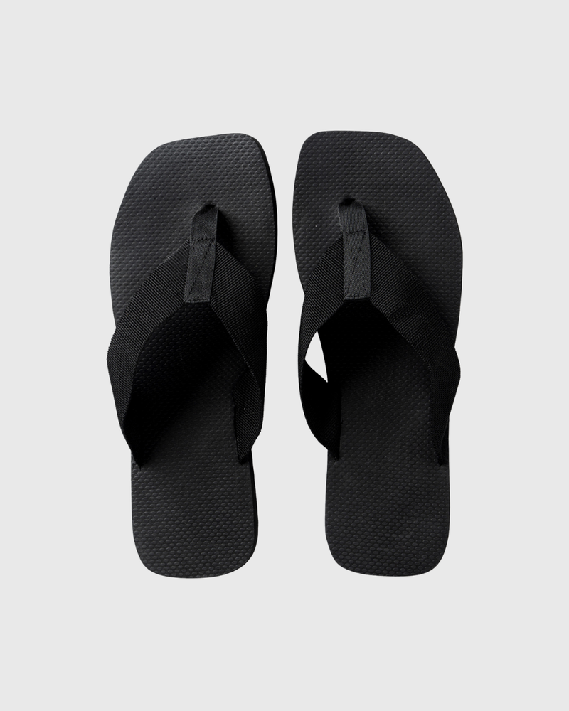 Canvas Square Thong Black