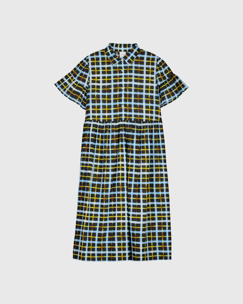 Impression Dress Neon Tartan