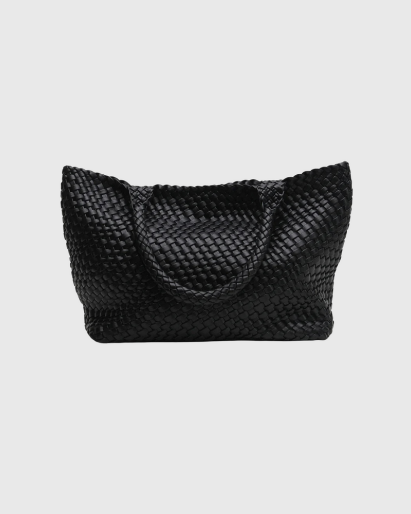 Woven Tote Black