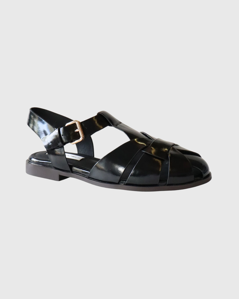 Lauren Sandal Black Calf