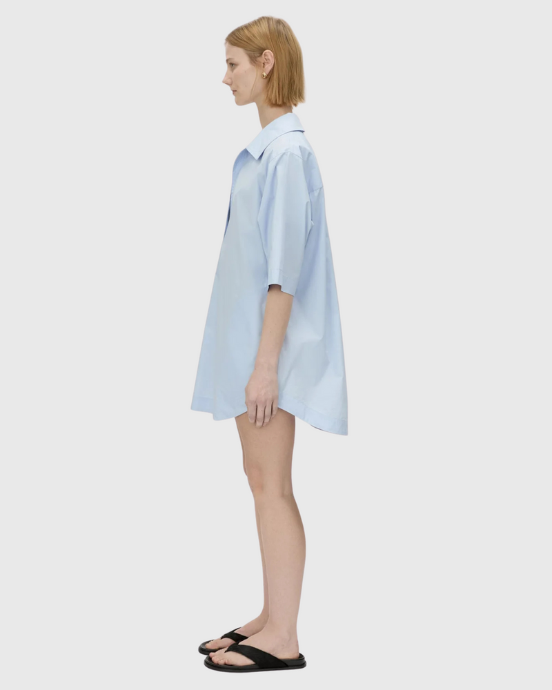 Cumulus Shirt Dress Light Blue