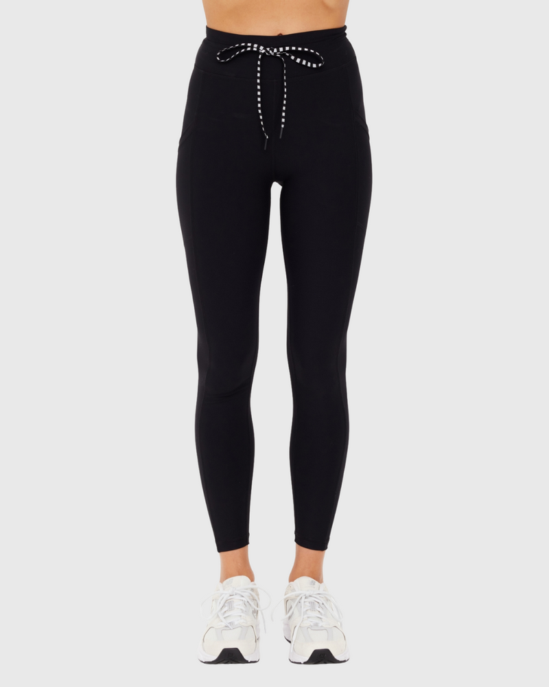 Peached 25in Pocket Midi Pant Black