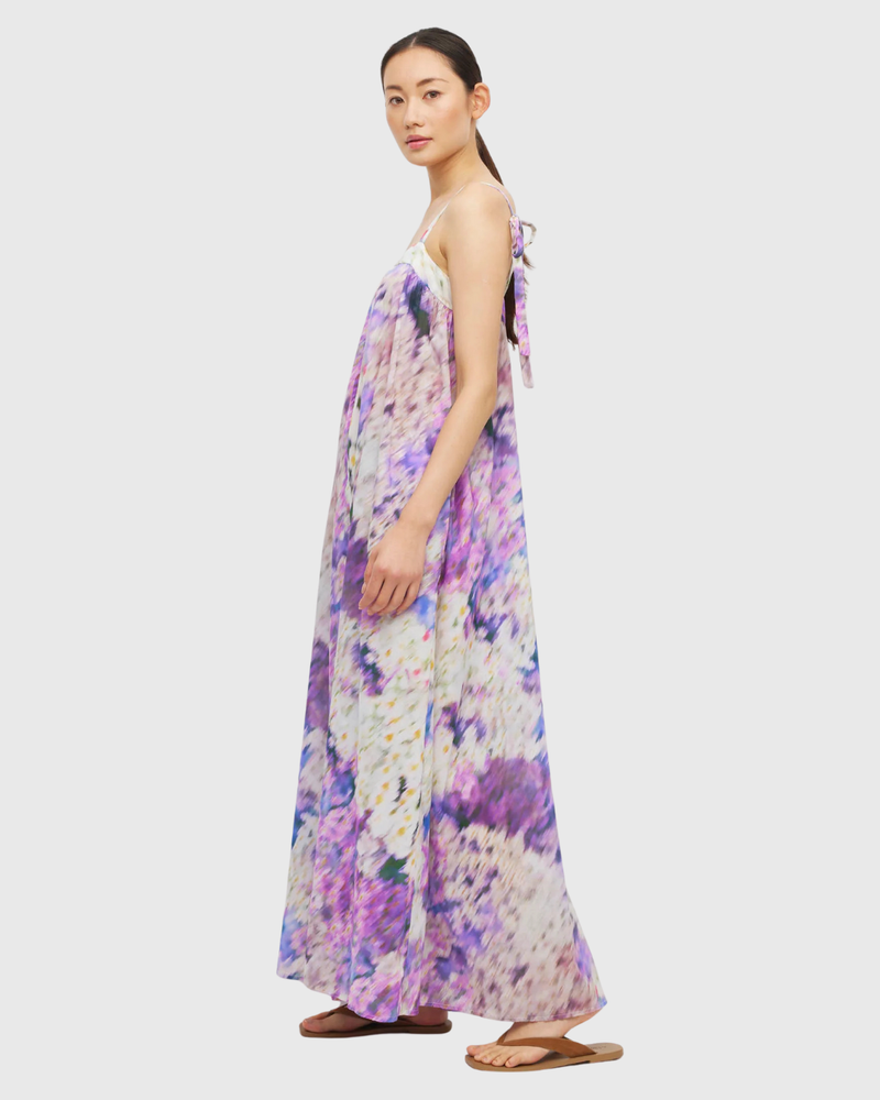 Emmeline Dress (Lavender Mist Cotton) Aster