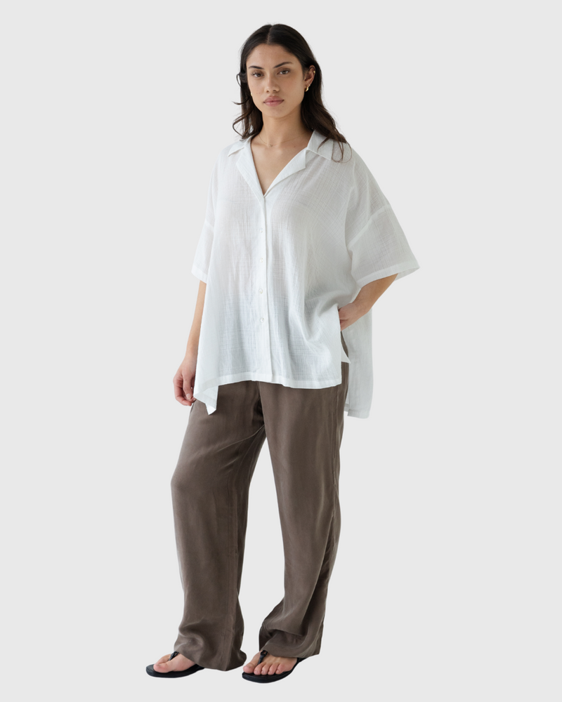 Short Sleeves Shirt Chalk Check