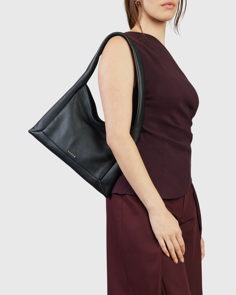 Hazel Shoulder Bag Black Luxe