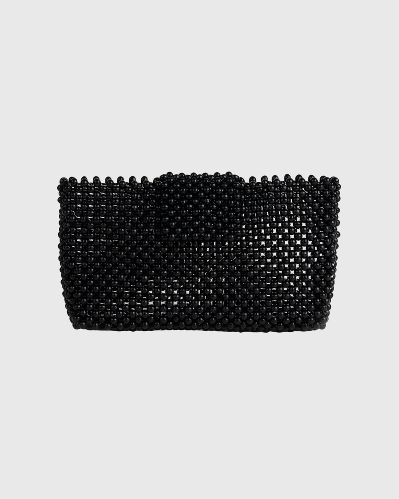 Beaded Wallet Black