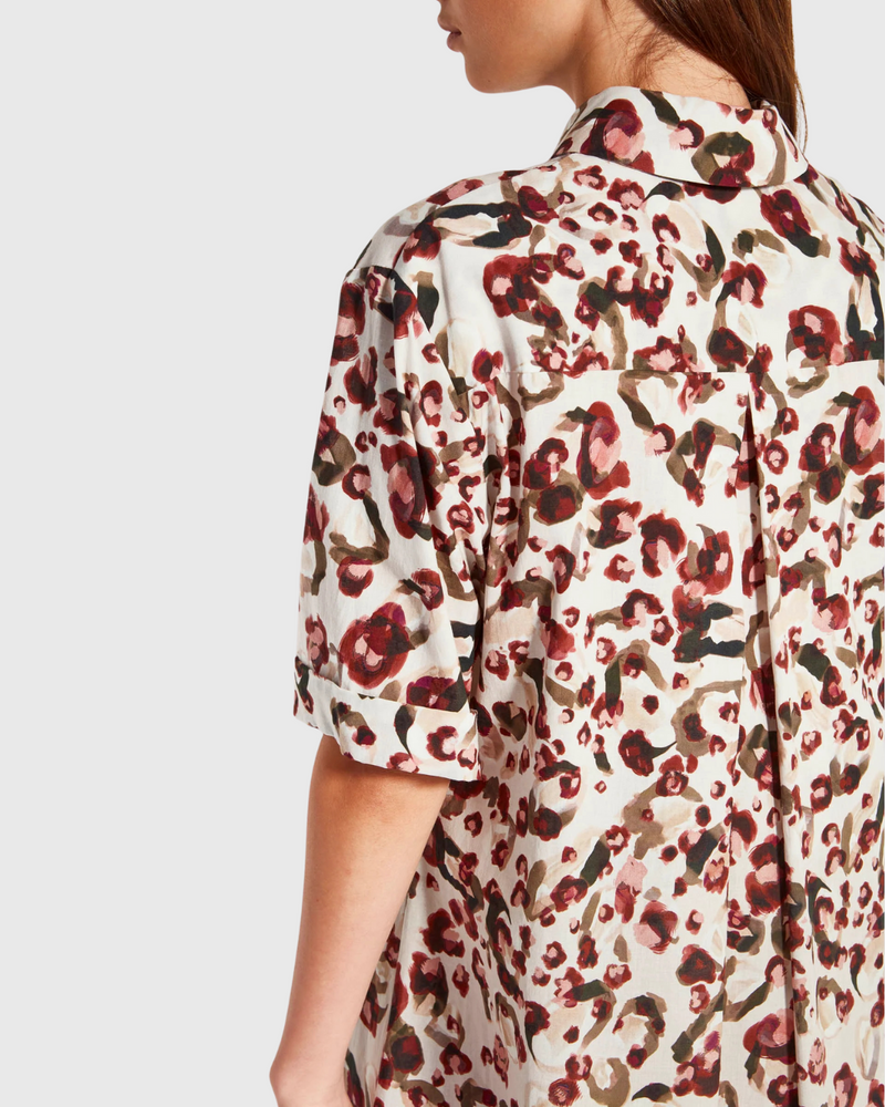 Isle Shirtdress (Leo Cotton) Savanna