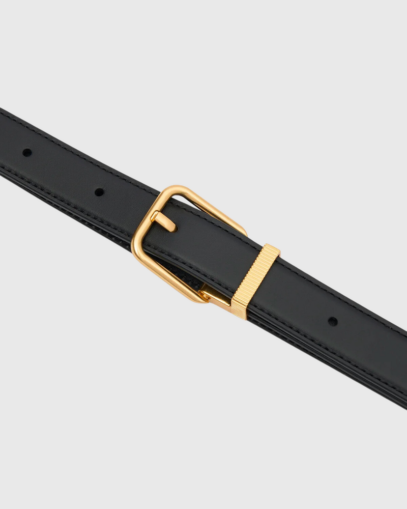 Emersyn Belt Black + Gold