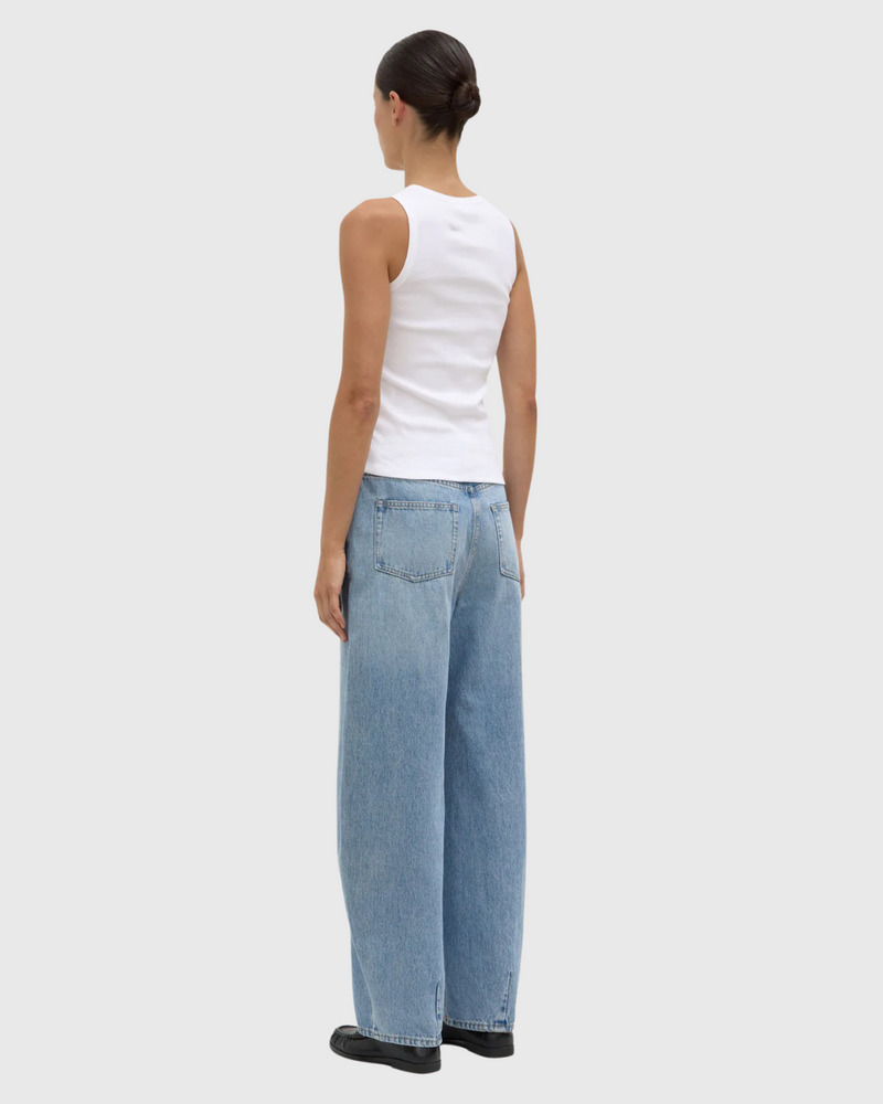 Nika Rib Tank White
