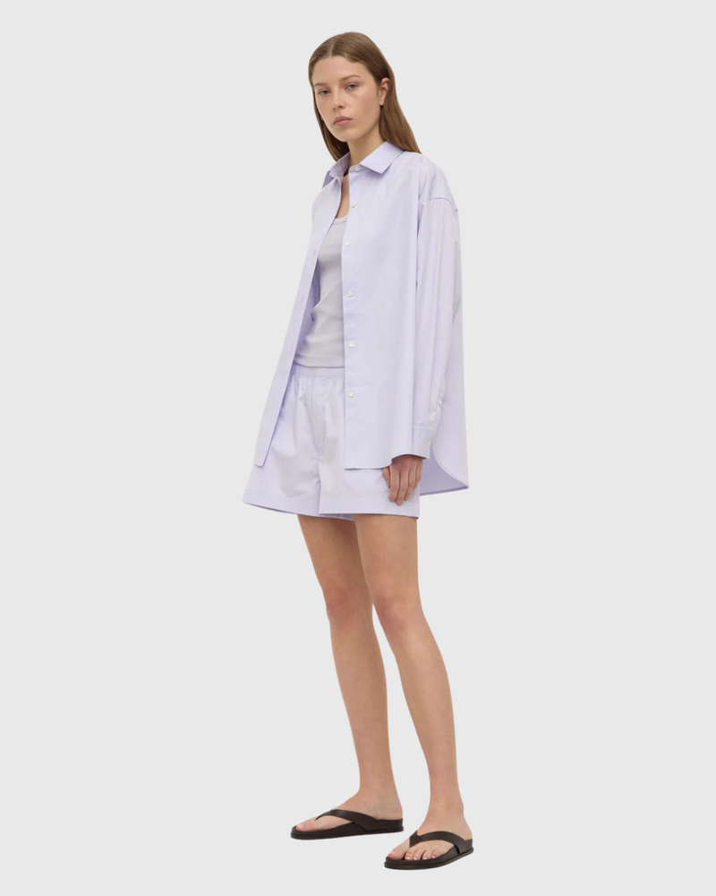 Marigold Poplin Shirt Lilac