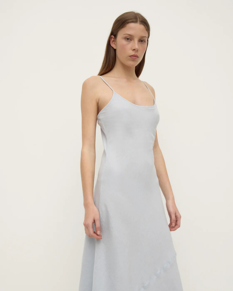 Colette Linen Slip Dress Cloud