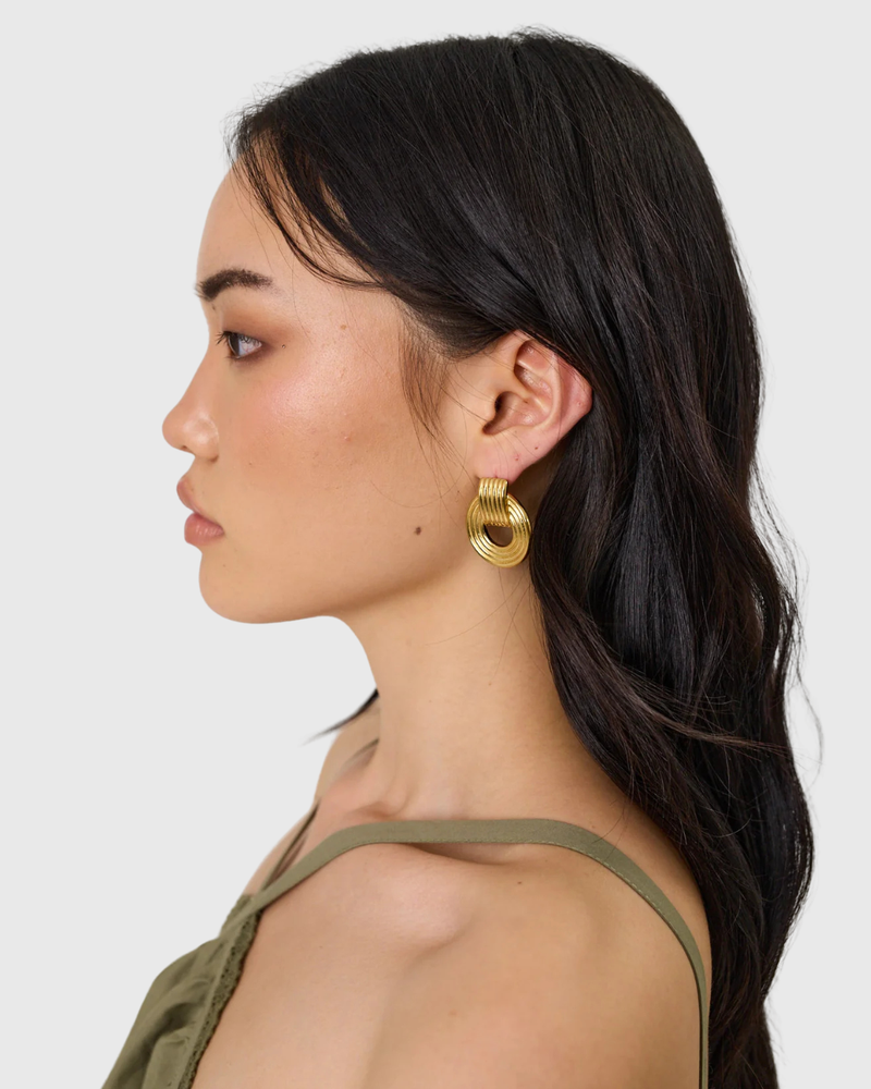 Trish Earrings Gold