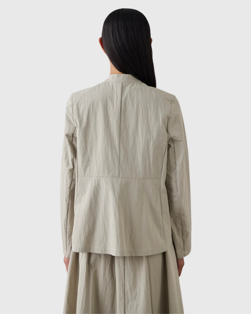 Manadrin Shirt Jacket Pale Sage