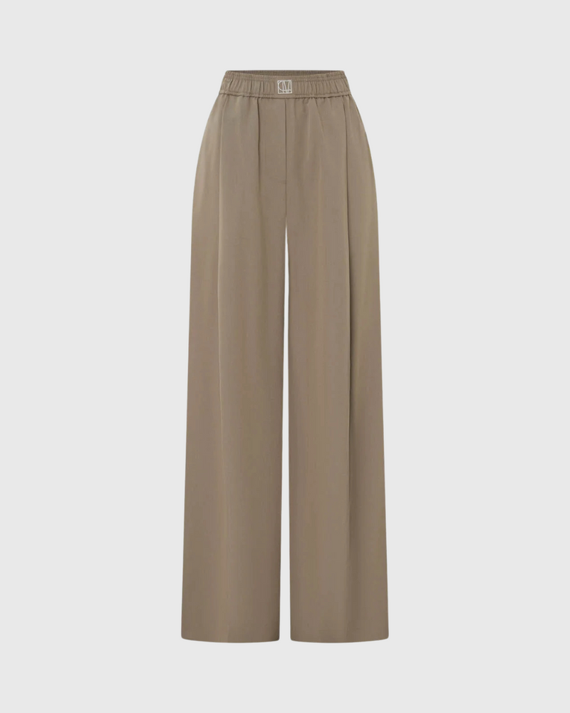 Zeno Monogram Elastic Pant Khaki