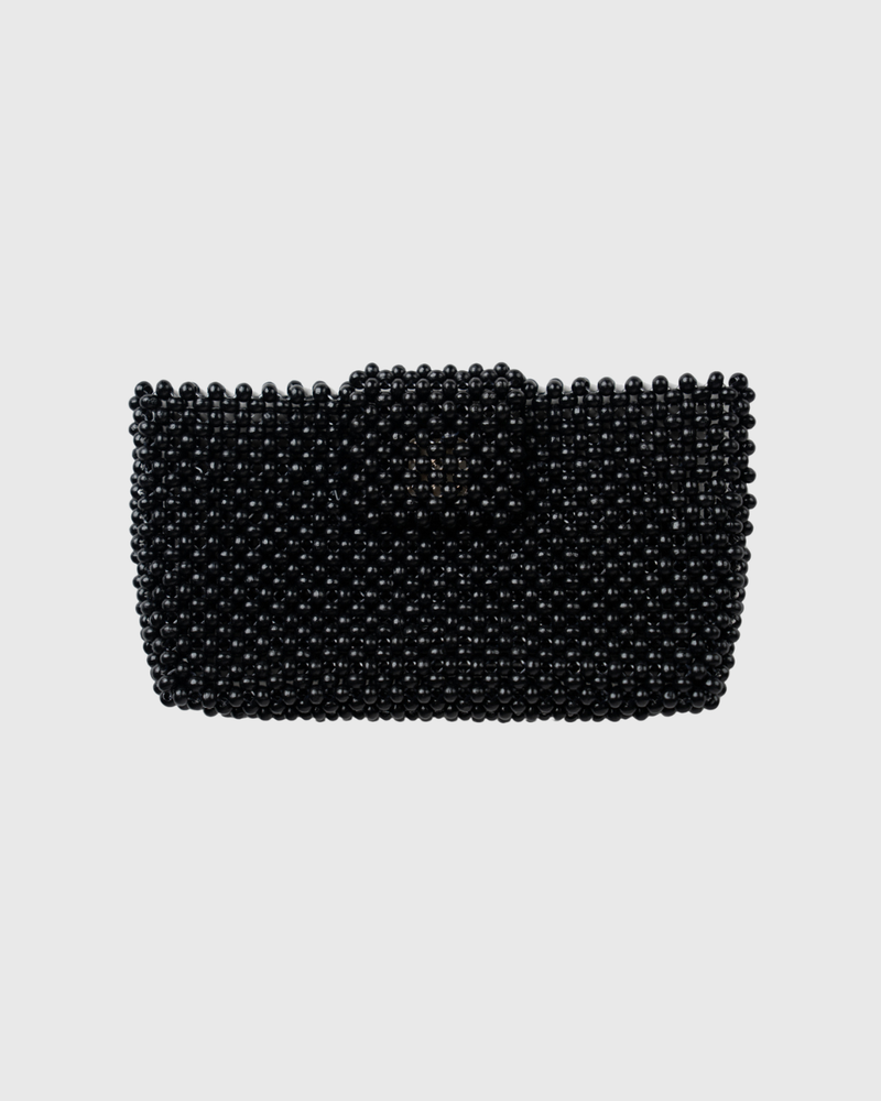Beaded Wallet Black