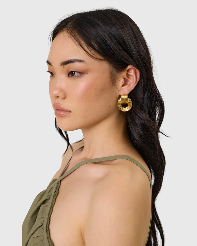 Trish Earrings Gold