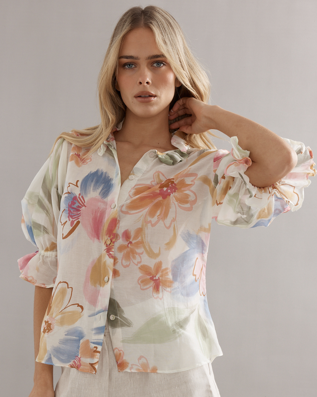Soho Blouse Tea Party - Floral Cotton Lawn