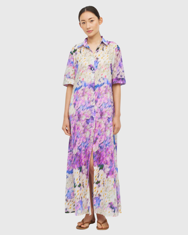 Isle Shirt Dress (Lavender Mist Cotton) Aster