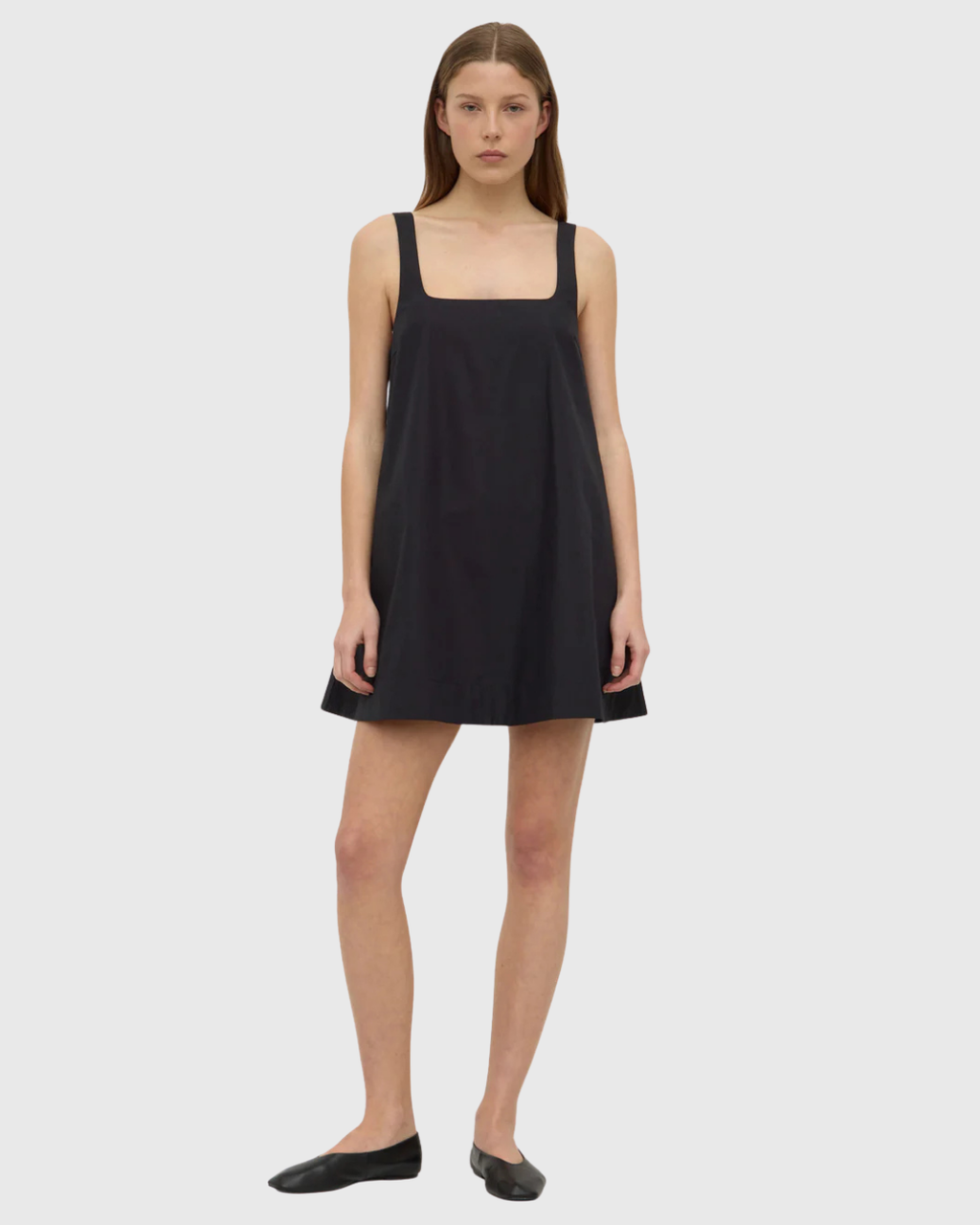Becca Cotton Drill Mini Dress Black