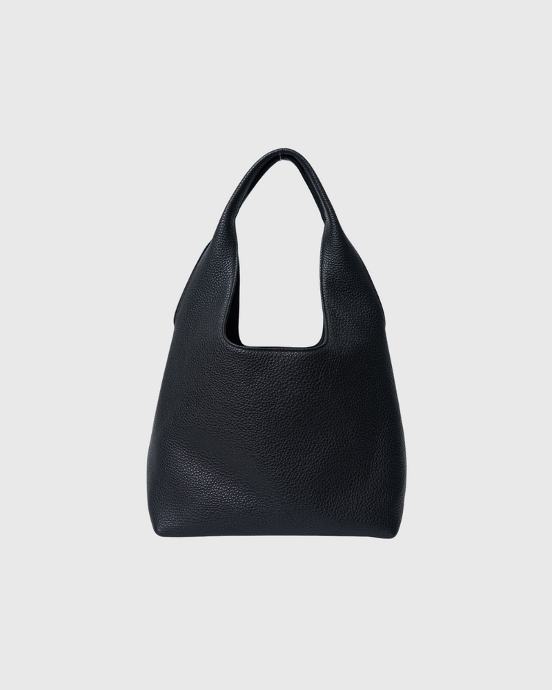 Kiki Shoulder Bag Black Lightly Milled