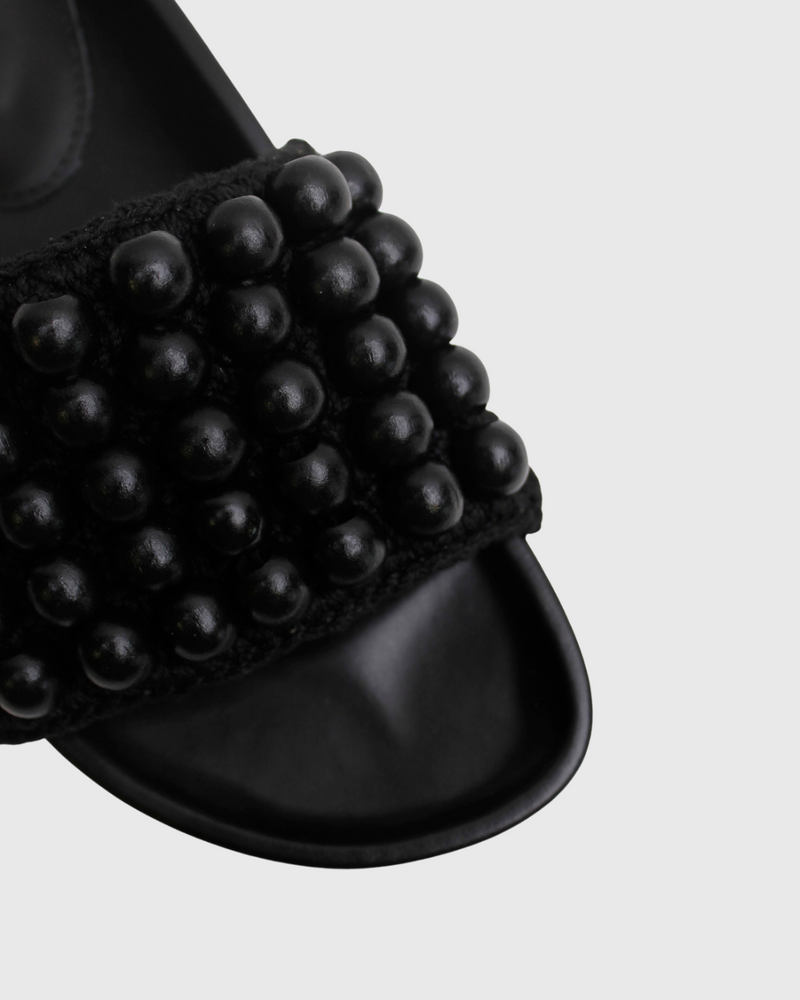 Beaded Slide Black
