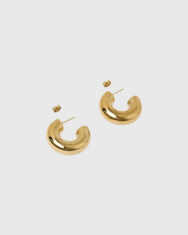 Bella Hoop Earrings Gold