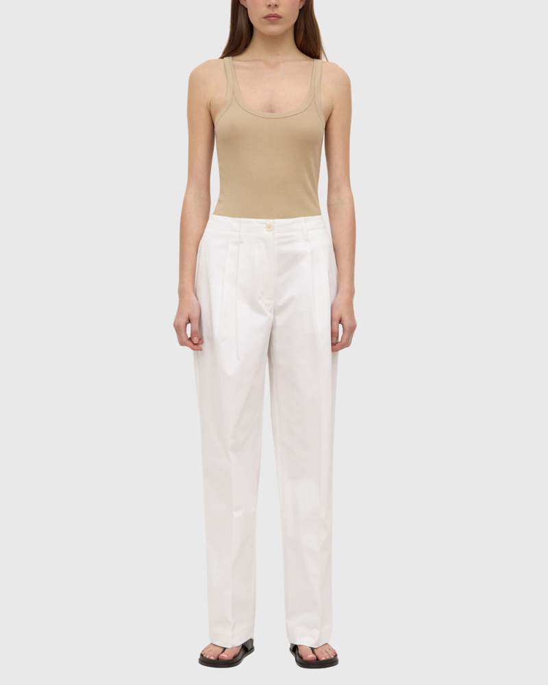 Ellen Cotton Twill Pant Vintage White