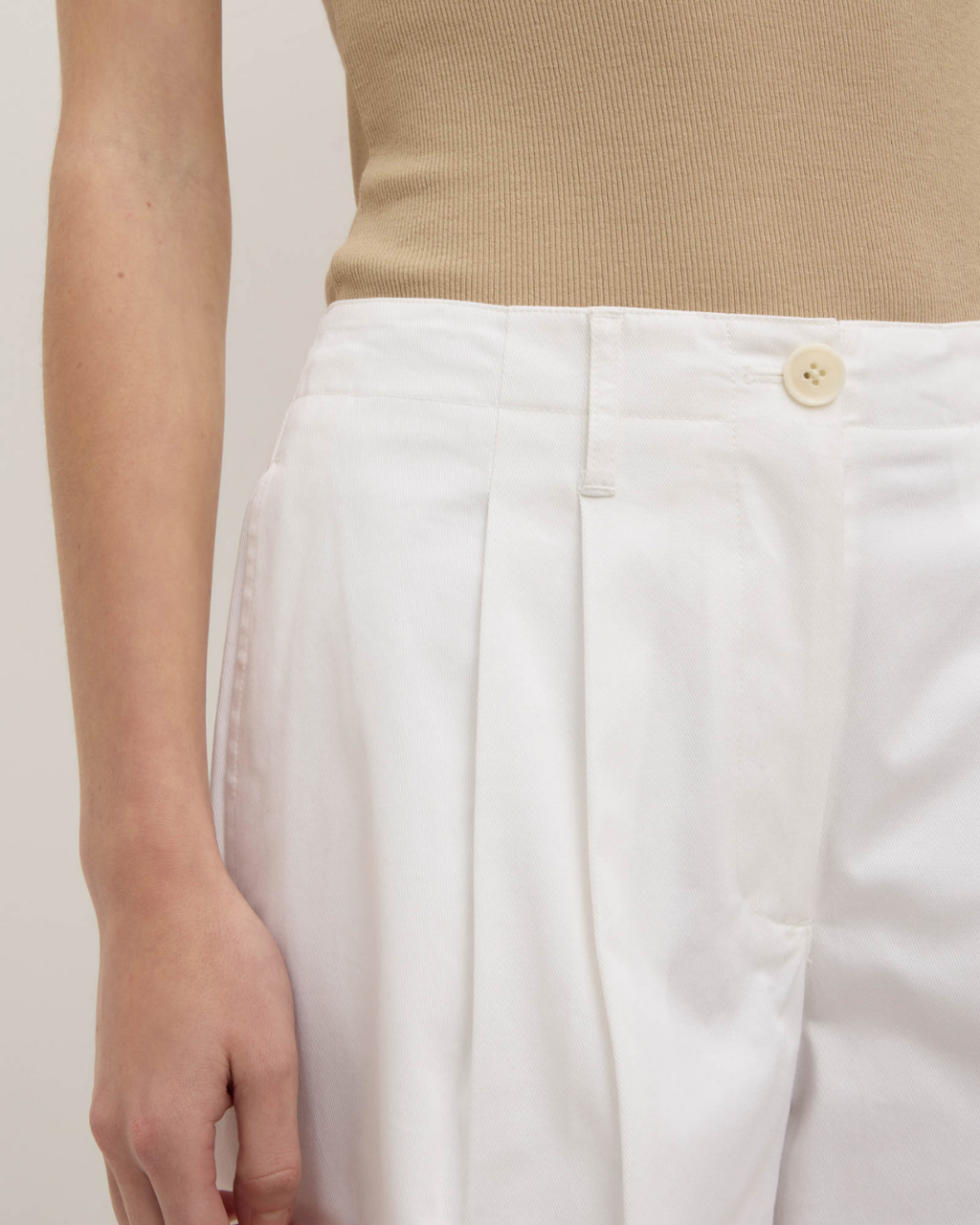 Ellen Cotton Twill Pant Vintage White